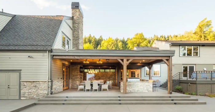 Outdoor Living Spaces with Outdoor Kitchen in Portland | COOPER Design Build