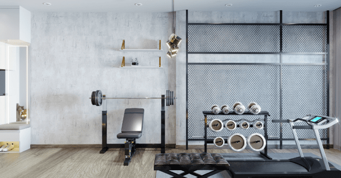 Basement gym | COOPER Design Build