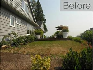 Outdoor remodel before lake oswego
