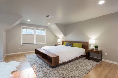 Cape Cod Master bedroom in Portland Oregon 