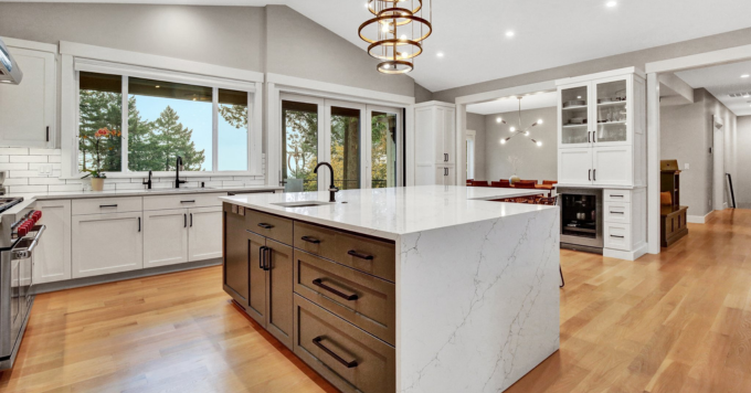 How do you arrange a kitchen layout